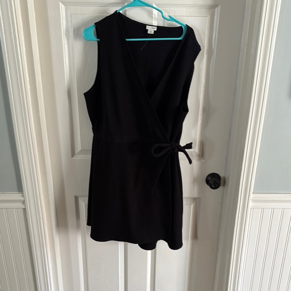 Elegant Black Wrap Dress